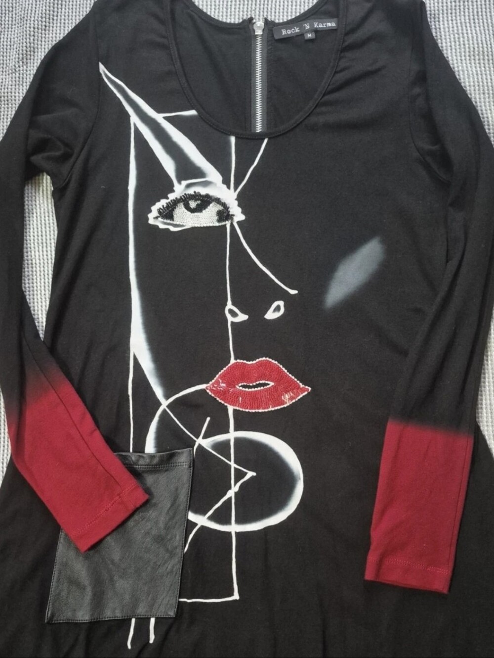 Rare Canadian Designer Rock 'N Karma Re-act Tunic / Mini Dress - Size M"